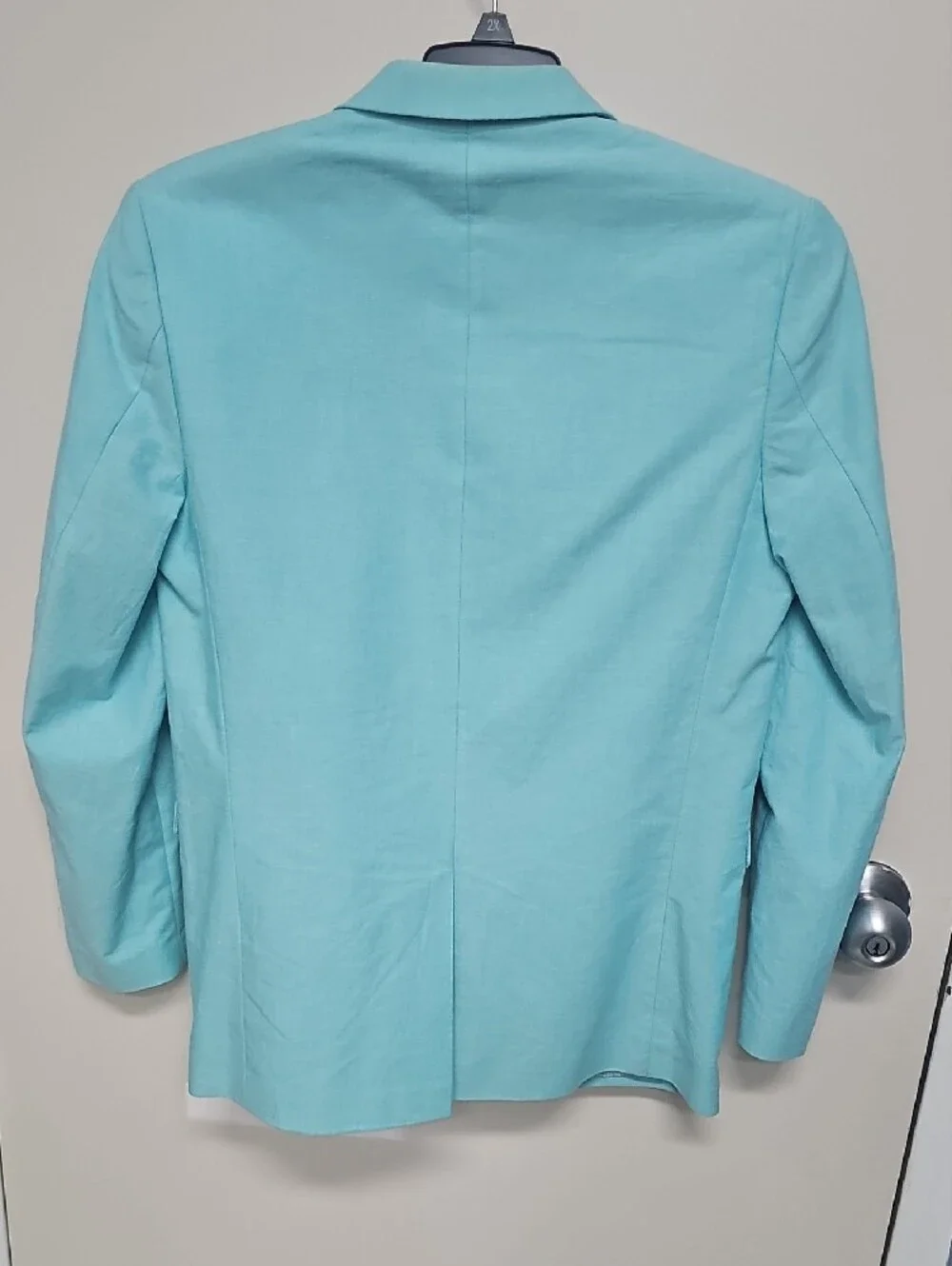 J. Khaki Aqua Two-Button Sport Coat